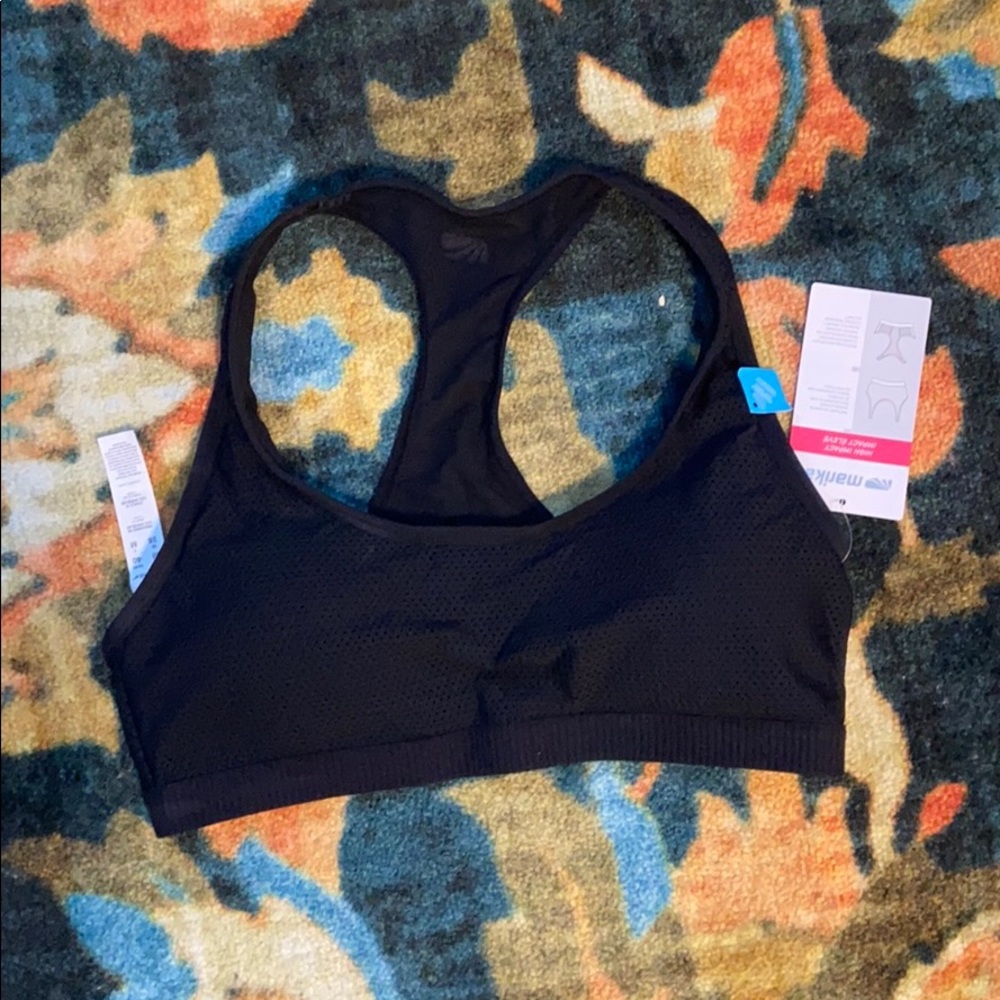 NWT Marika black high impact sports bra